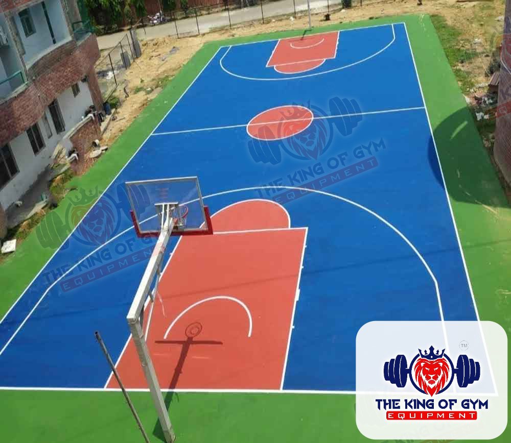 Acrylic sports court flooring