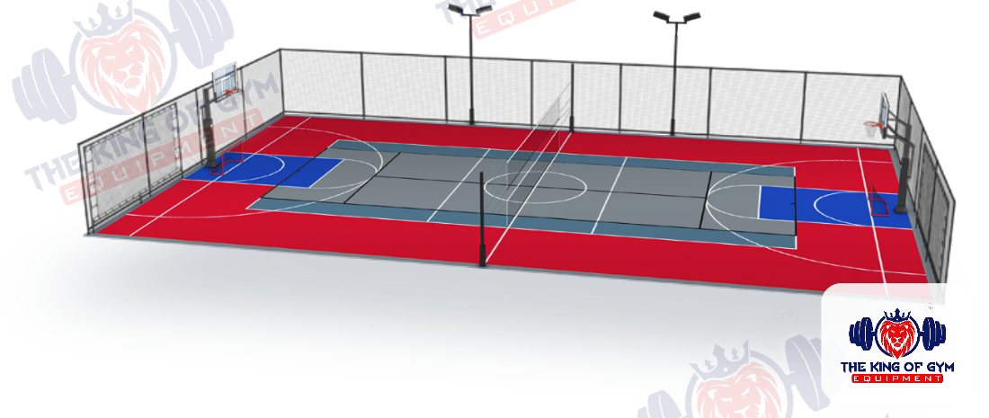 Multi-sport court flooring