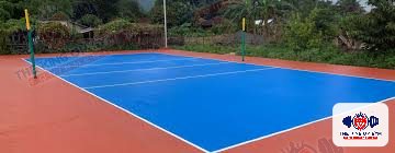 Badminton / volleyball court flooring