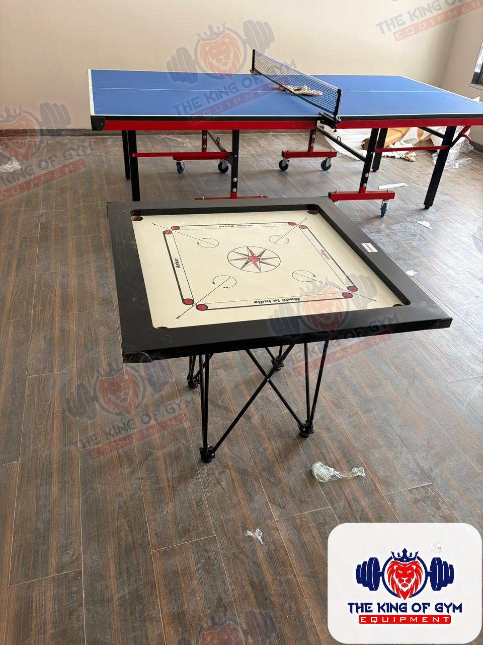 Indoor games lounge setup
